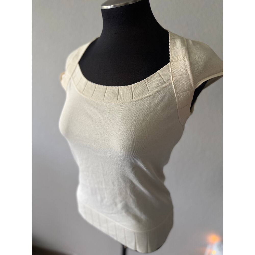 Vintage 2000s Peter Nygard Silk Blend Open Back Sweater Knit Top S
